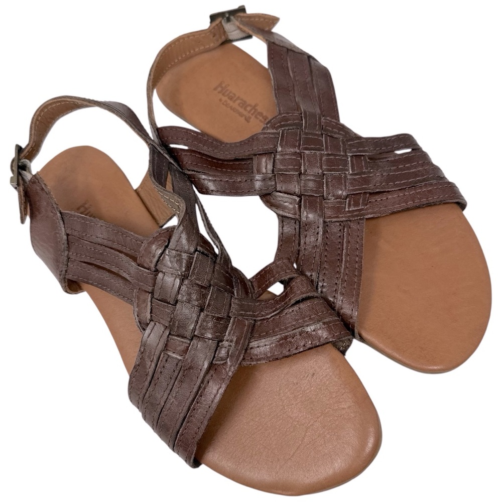 NEW Bearpaw Huaraches AGATE Women's Brown Leather Strappy Sandals Size 9